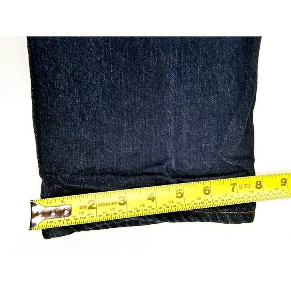 Calvin Klein Size 30X30 Mens Straight Cut Egyptian Cotton Blue Denim Logo Jeans - Picture 4 of 12